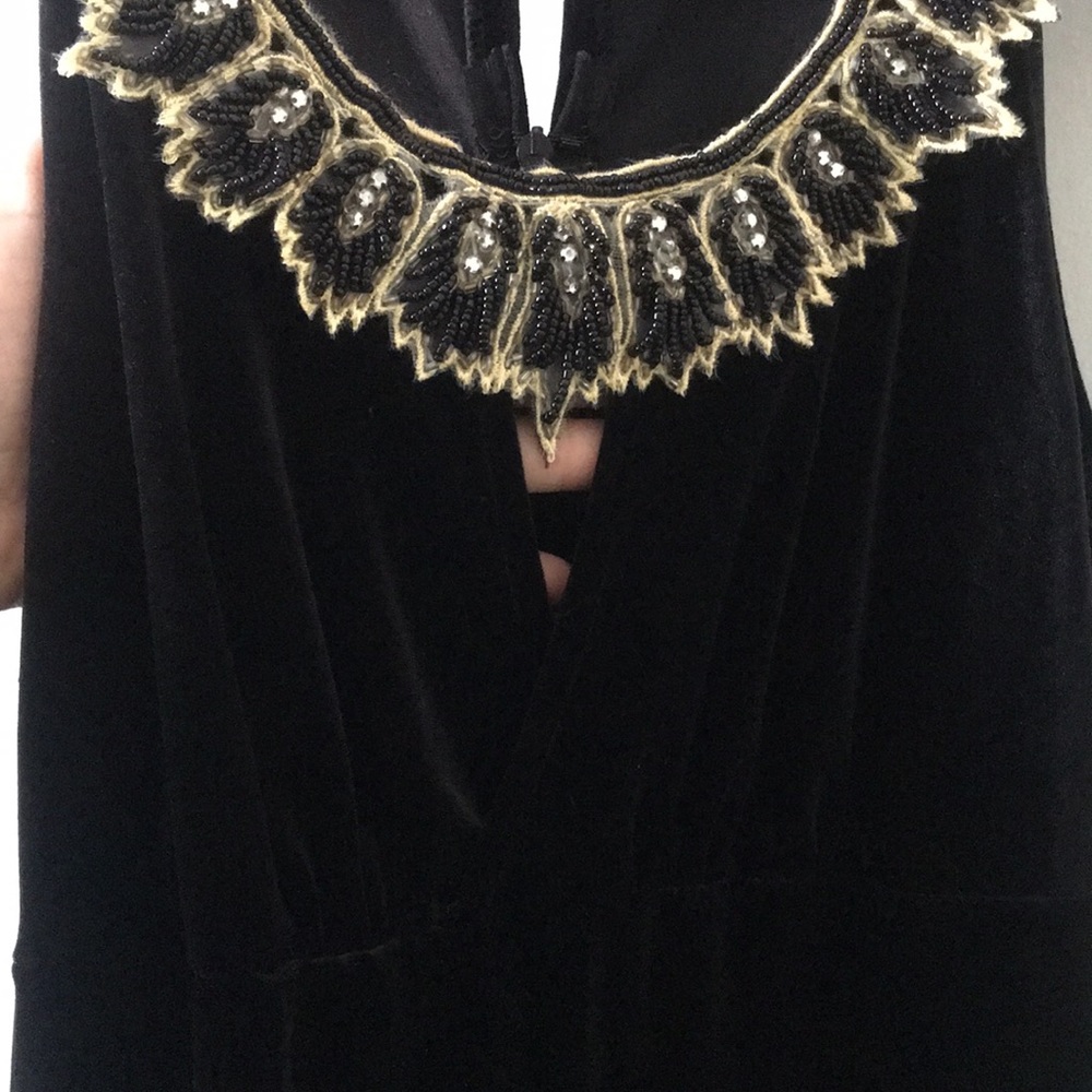 F21 Velvet Embellished dress - Picture 5 of 6